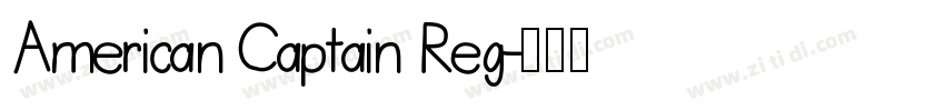 American Captain Reg字体转换